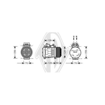 DIEDERICHS Компрессор, кондиционер DCK1336