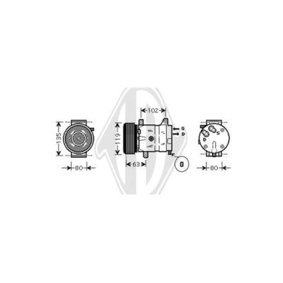 DIEDERICHS Kompressor,kliimaseade DCK1498