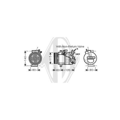 DIEDERICHS Kompressor,kliimaseade DCK1507