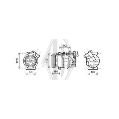 DIEDERICHS Kompressor,kliimaseade DCK1510