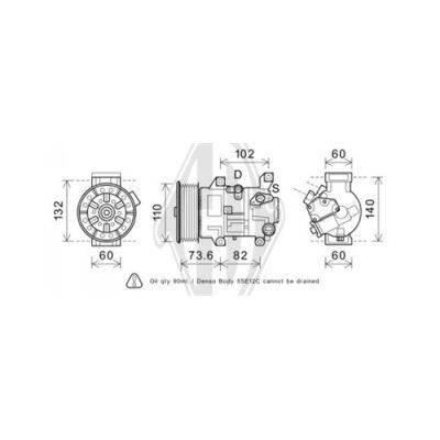 DIEDERICHS Kompressor,kliimaseade DCK1557