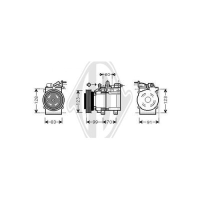 DIEDERICHS Kompressor,kliimaseade DCK1624