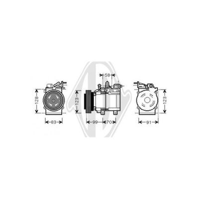 DIEDERICHS Kompressor,kliimaseade DCK1631