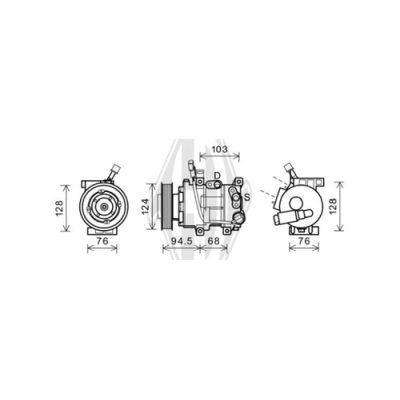 DIEDERICHS Kompressor,kliimaseade DCK1652