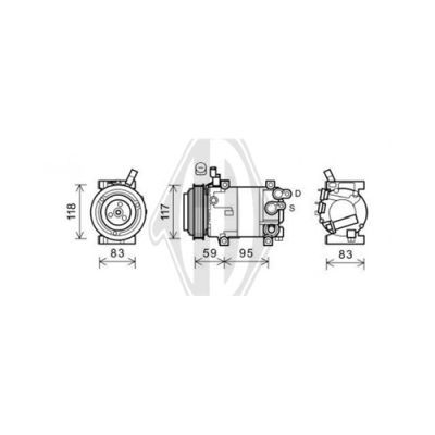 DIEDERICHS Kompressor,kliimaseade DCK1657