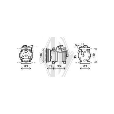 DIEDERICHS Компрессор, кондиционер DCK1679