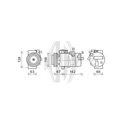 DIEDERICHS Kompressor,kliimaseade DCK1686