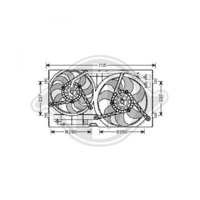 DIEDERICHS Ventilaator,mootorijahutus DCL1000