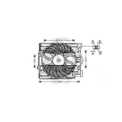 DIEDERICHS Ventilaator,kliimakondensaator DCL1004