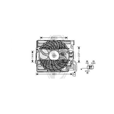 DIEDERICHS Ventilaator,kliimakondensaator DCL1005