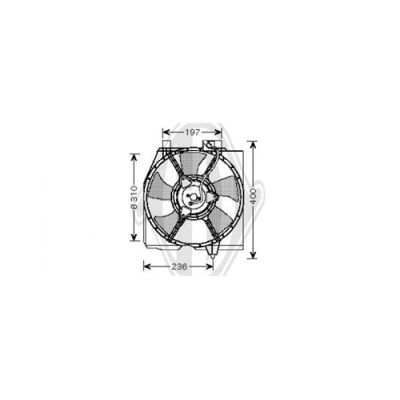 DIEDERICHS Ventilaator,kliimakondensaator DCL1016