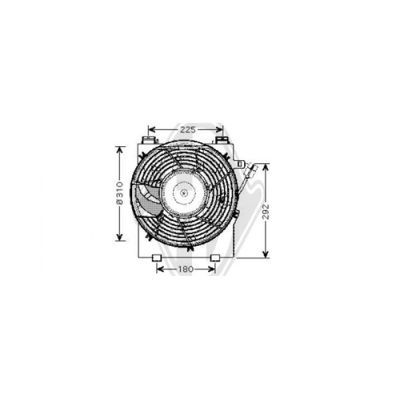DIEDERICHS Ventilaator,kliimakondensaator DCL1023