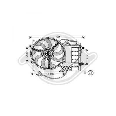 DIEDERICHS Ventilaator,mootorijahutus DCL1041