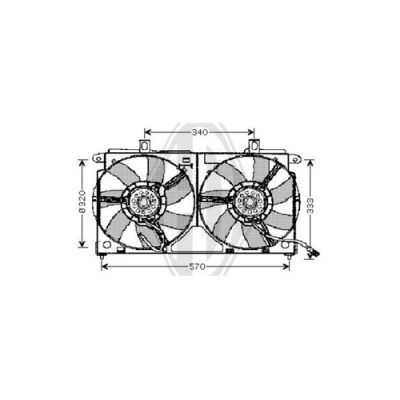 DIEDERICHS Ventilaator,mootorijahutus DCL1064