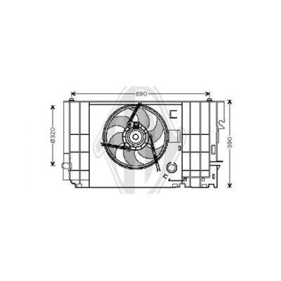 DIEDERICHS Ventilaator,mootorijahutus DCL1065