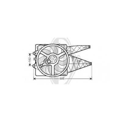 DIEDERICHS Вентилятор, охлаждение двигателя DCL1089