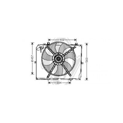 DIEDERICHS Ventilaator,kliimakondensaator DCL1137