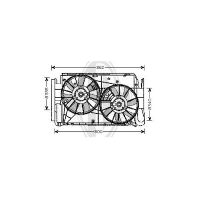 DIEDERICHS Ventilaator,mootorijahutus DCL1206