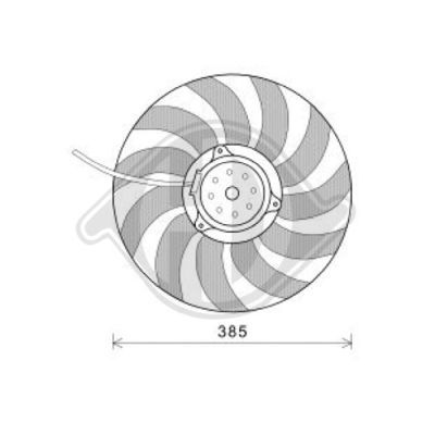 DIEDERICHS Ventilaator,mootorijahutus DCL1235