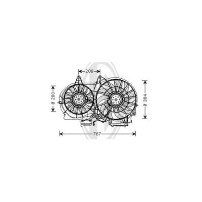 DIEDERICHS Ventilaator,mootorijahutus DCL1237