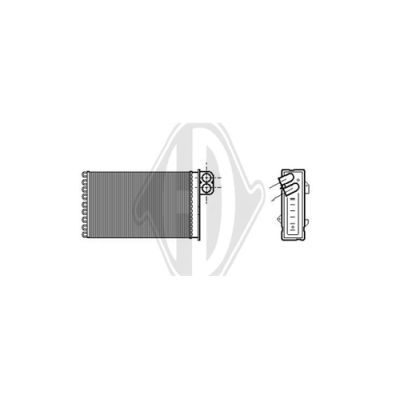 DIEDERICHS Теплообменник, отопление салона DCM1054