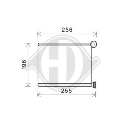 DIEDERICHS Теплообменник, отопление салона DCM1193