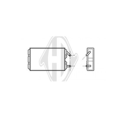 DIEDERICHS Теплообменник, отопление салона DCM1257