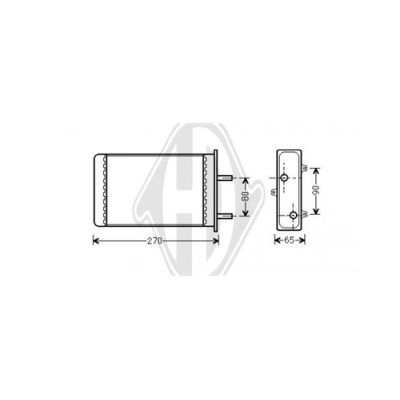 DIEDERICHS Теплообменник, отопление салона DCM1269