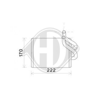 DIEDERICHS Теплообменник, отопление салона DCM1322
