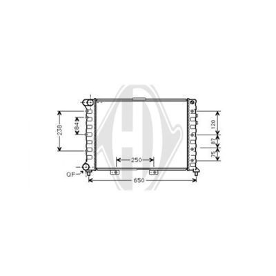 DIEDERICHS Radiaator,mootorijahutus DCM1339