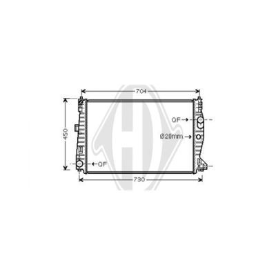 DIEDERICHS Radiaator,mootorijahutus DCM1363