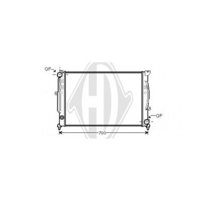 DIEDERICHS Radiaator,mootorijahutus DCM1455