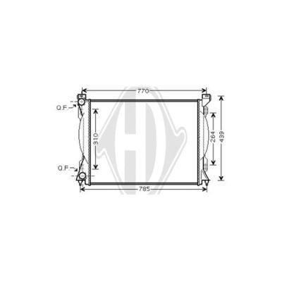 DIEDERICHS Radiaator,mootorijahutus DCM1479