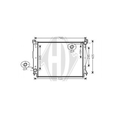 DIEDERICHS Radiaator,mootorijahutus DCM1483