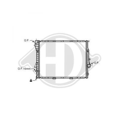 DIEDERICHS Radiaator,mootorijahutus DCM1562