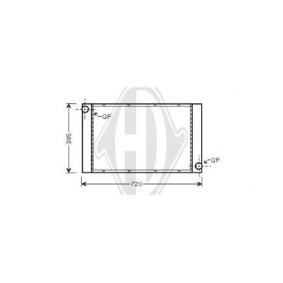 DIEDERICHS Radiaator,mootorijahutus DCM1570