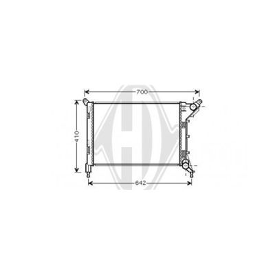 DIEDERICHS Radiaator,mootorijahutus DCM1580