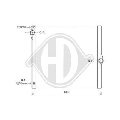 DIEDERICHS Radiaator,mootorijahutus DCM1596