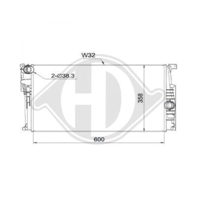 DIEDERICHS Radiaator,mootorijahutus DCM1597