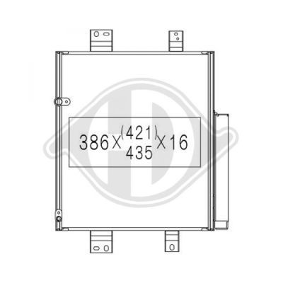 DIEDERICHS Radiaator,mootorijahutus DCM1603