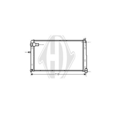 DIEDERICHS Radiaator,mootorijahutus DCM1673