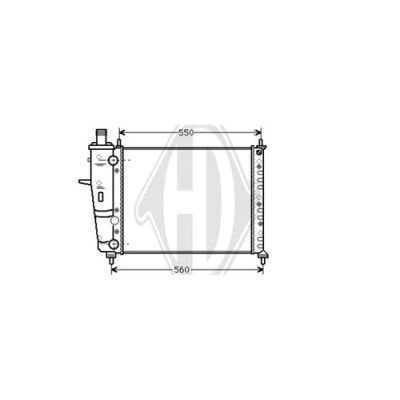 DIEDERICHS Radiaator,mootorijahutus DCM1954