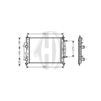 DIEDERICHS Radiaator,mootorijahutus DCM1963