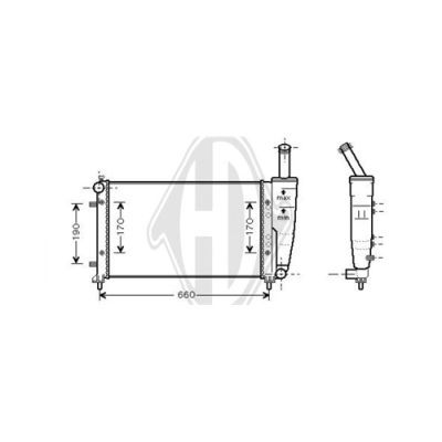 DIEDERICHS Radiaator,mootorijahutus DCM1972