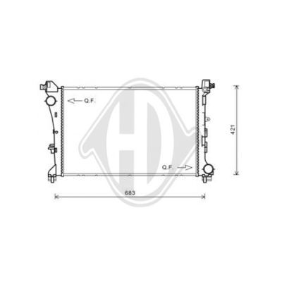 DIEDERICHS Radiaator,mootorijahutus DCM2010