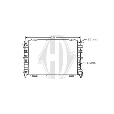 DIEDERICHS Radiaator,mootorijahutus DCM2083