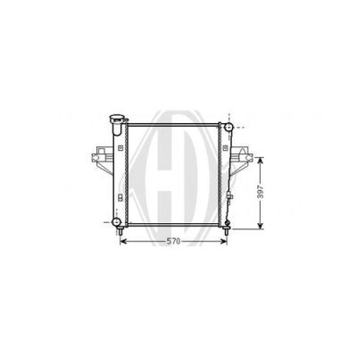 DIEDERICHS Radiaator,mootorijahutus DCM2116