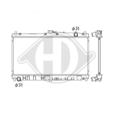 DIEDERICHS Radiaator,mootorijahutus DCM2243