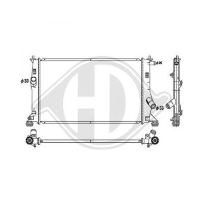 DIEDERICHS Radiaator,mootorijahutus DCM2263