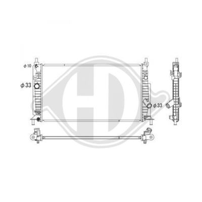 DIEDERICHS Radiaator,mootorijahutus DCM2278